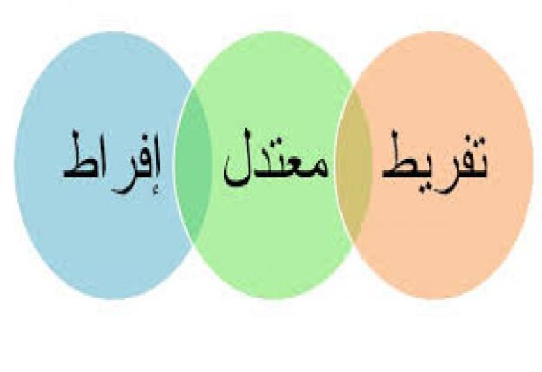 
<span>الوسطية بين الإفراط والتفريط</span>
