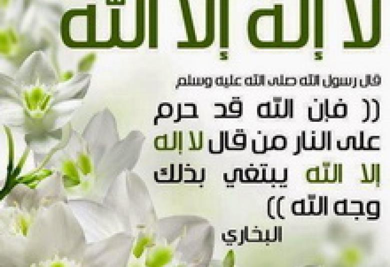 
<span>حرَّمَ الله النارَ على مَنْ قال: لا إله إلا الله</span>
